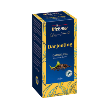 Meßmer Classic Moments Darjeeling, Schwarzer Tee, Teebeutel im Kuvert, 2. Entnahmefach/displaytauglich, 43,75g